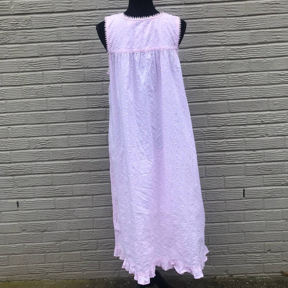Adonna Pink Sleeveless Nightgown - Picture 2 of 6